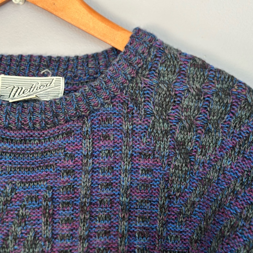Vintage Multi-colored Method Sweater - Medium - Picture 2 of 5
